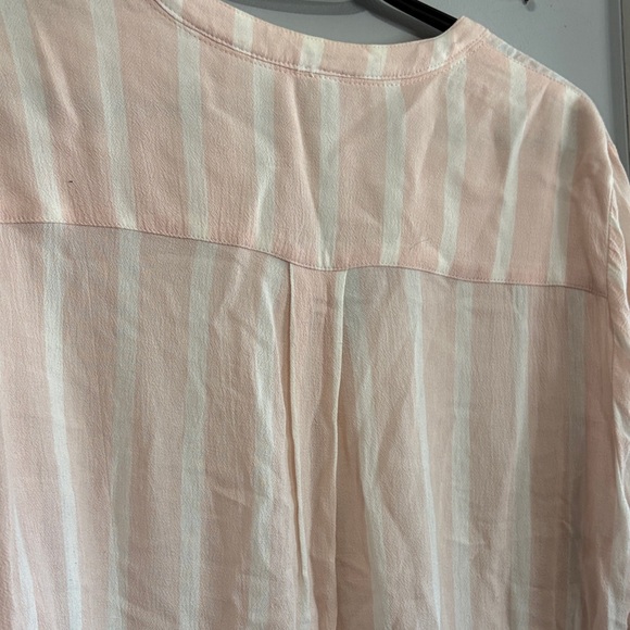 Torrid Blush Pink Striped Blouse - Picture 9 of 10